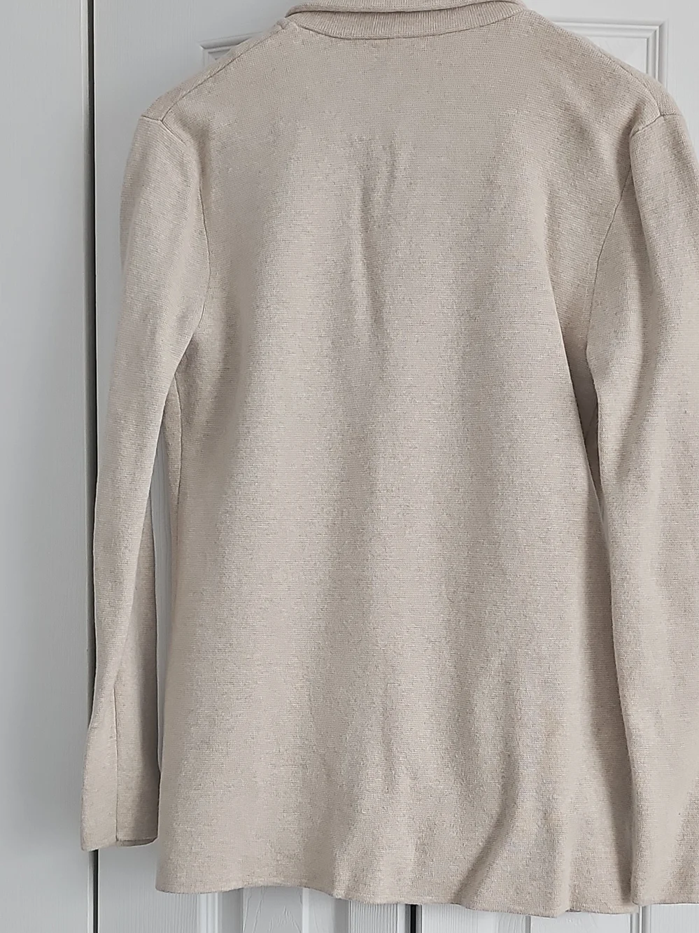 J. Crew Beige Knit Blazer Jacket, C0tton, S